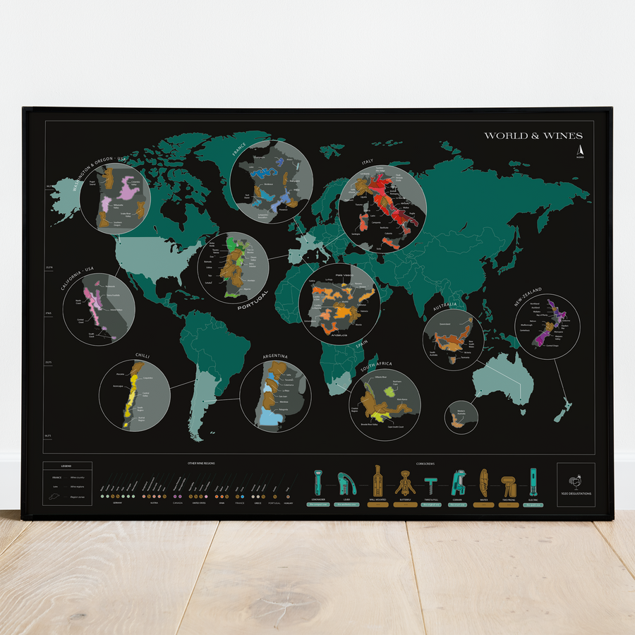 Wines of the World interactive map