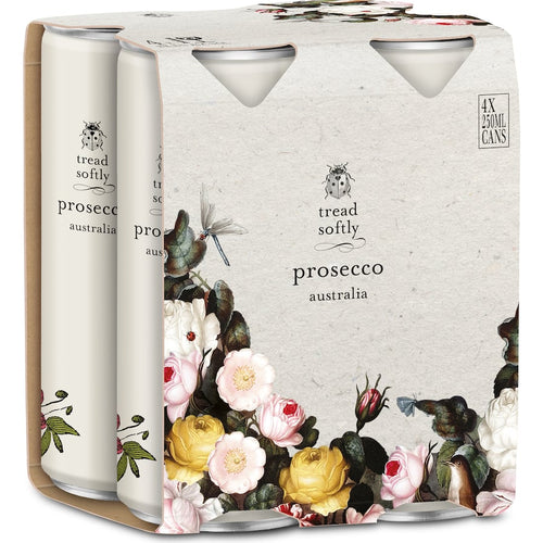 Tread Softly Prosecco cans (4x250mls)