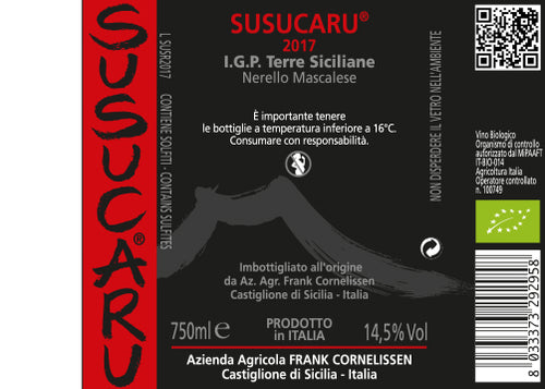 2018 Frank Cornelissen Susucaru Rosso
